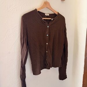 FSOT OZMA Ryan Cardigan in Manzanita - Silk Noil - XL